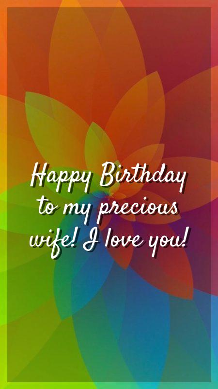 wishing a happy birthday to my wife